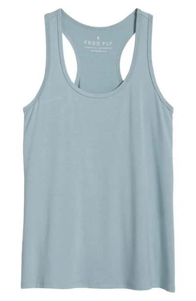 Free Fly Motion Performance Racerback Tank In Ocean Mist