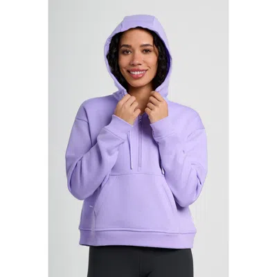 Free Fly Northcoast Fleece Half Zip Hoodie In Purple