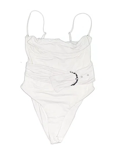 Pre-owned Free Fly One Piece Swimsuit In White