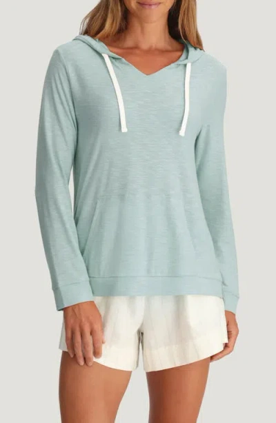 Free Fly Oversize Slub Hoodie In Green