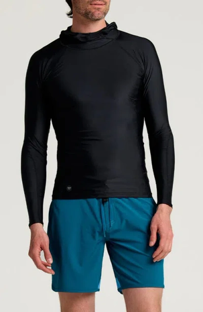 Free Fly Pinnacle Hooded Rashguard In Black