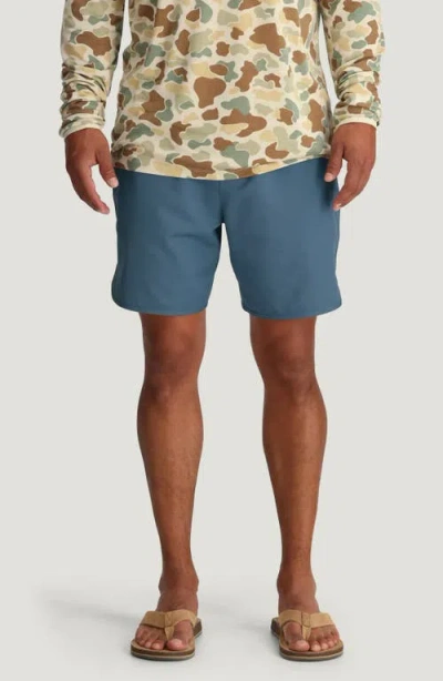 Free Fly Reverb Lined Hybrid Shorts In Blue
