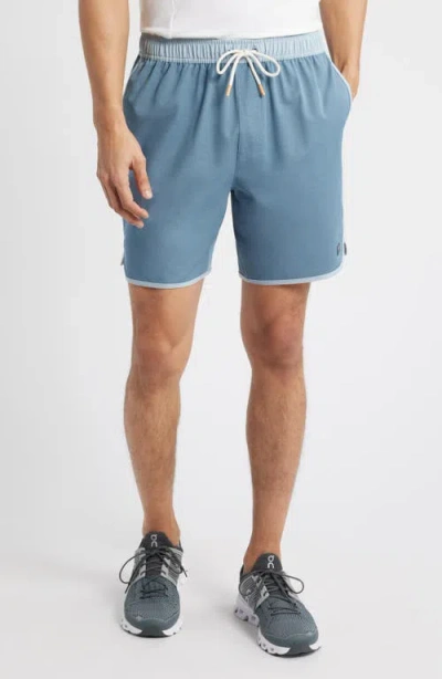 Free Fly Reverb Water Resistant Hybrid Performance Shorts In Blue