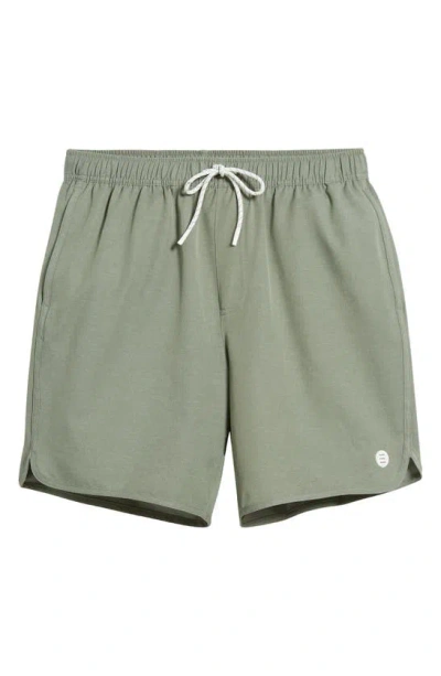Free Fly Reverb Water Resistant Hybrid Performance Shorts In Agave Green