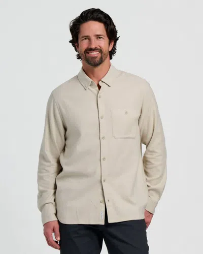 Free Fly Seawool Flannel Shirt In Sandstone In Neutral