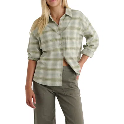 Free Fly Seawool Flannel Shirt In Green