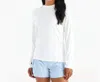 Free Fly Shade Long Sleeve Ii Top In Bright White In White