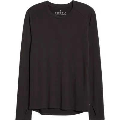 Free Fly Shade Long Sleeve Top In Black