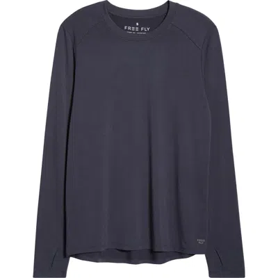 Free Fly Shade Long Sleeve Top In Blue
