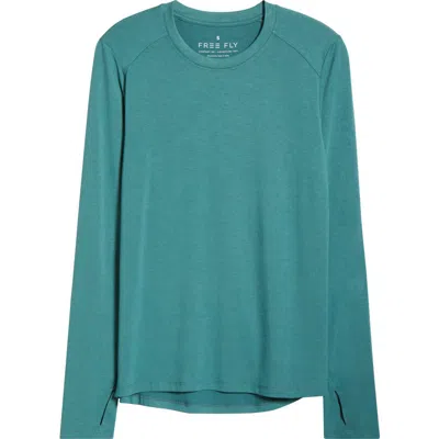 Free Fly Shade Long Sleeve Top In Green