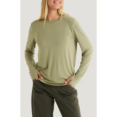 Free Fly Shade Long Sleeve Top In Green