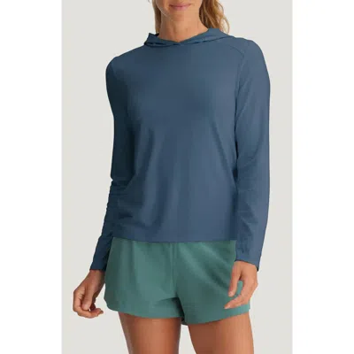 Free Fly Shade Performance Ii Hoodie In Blue