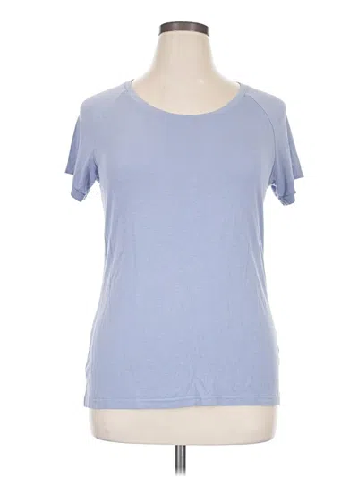 Pre-owned Free Fly Short Sleeve T-shirt In Blue