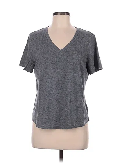 Pre-owned Free Fly Short Sleeve T-shirt In Gray