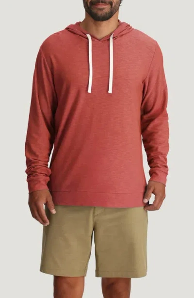Free Fly Slub Performance Hoodie In Red