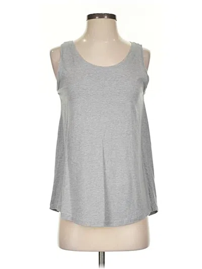 Pre-owned Free Fly Tank Top Gray Strapless Neckline Tops