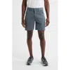 Free Fly Topogrid Water Repellent Shorts In Gray
