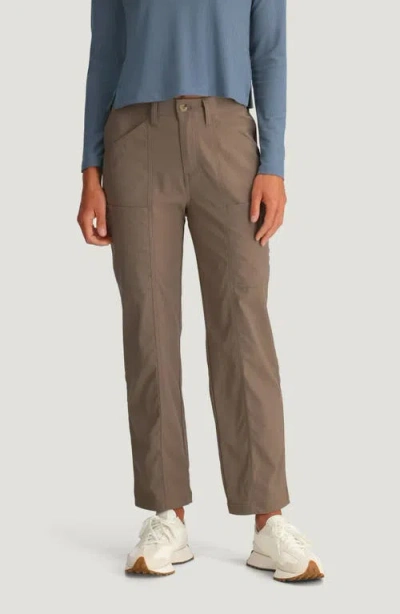 Free Fly Topogrid Water Resistant Pants In Brown
