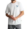 Free Fly Twin Fin Tee In Bone In Beige