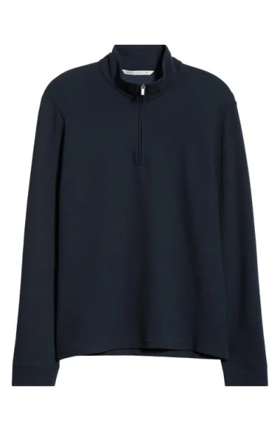 Free Fly Waffle Quarter Zip Pullover In Blue
