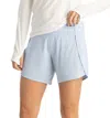 Free Fly Women's Bamboo Lined Breeze Shorts In Clear Sky In Multi