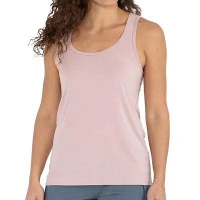 Free Fly Women's Bamboo Racerback Tank Top In Harbor Pink In Multi