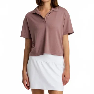 Free Fly Women's Elevate Sport Polo In Fig In Purple