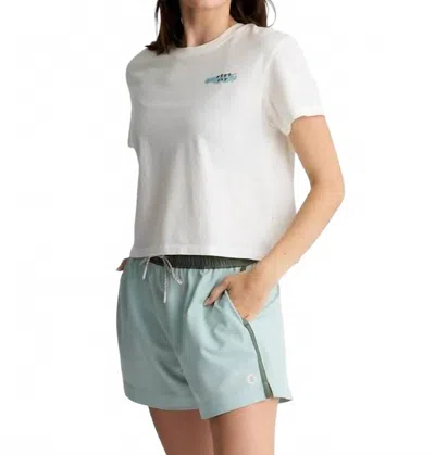 Free Fly Women's Octo Tee In White In Red