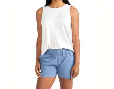Free Fly Women's Stretch Canvas Short In Sail Blue In Multi