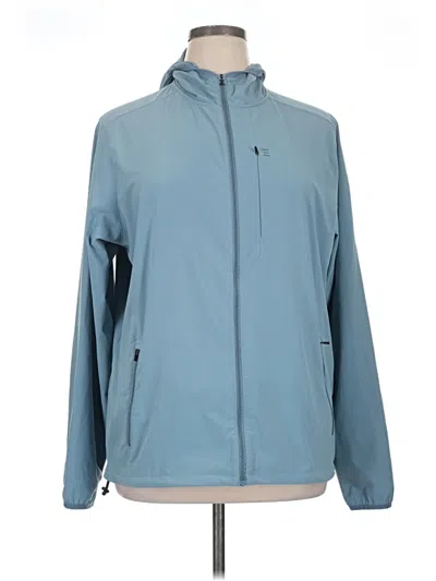 Pre-owned Free Fly Zip Up Hoodie In Blue