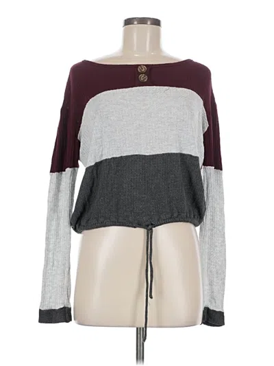 Pre-owned Free Kisses Pullover Sweater In Gray