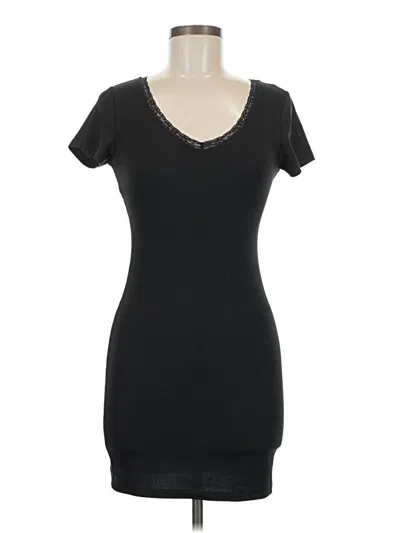 Pre-owned Free Kisses Short Sleeve Top Black Sweetheart Neckline Tops