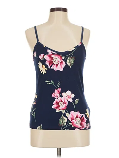 Pre-owned Free Kisses Sleeveless Top Blue Halter Neckline Tops