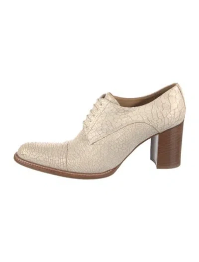 Pre-owned Free Lance Leather Pumps In Neutral