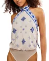 Free People 1 Thing Bodysuit In Nautical Combo