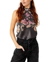 Free People 1 Thing Halter Neck Bodysuit In Granite Combo