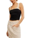 Free People 2 Tone Tank In Black Combo