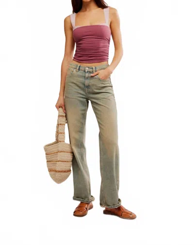 Free People 2 Tone Tank In Wild Ginger Combo In Purple