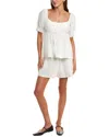 Free People 2pc Donnie Top & Short Set In White