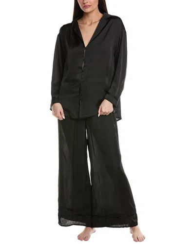 Free People 2pc Dreamy Days Pajama Set In Black