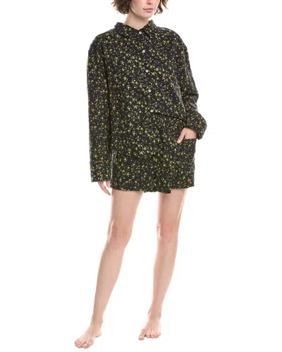 Free People 2pc Early Morning Sleep Set In Black
