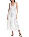 Free People 2pc Into You Eyelet Top & Pant Set In White
