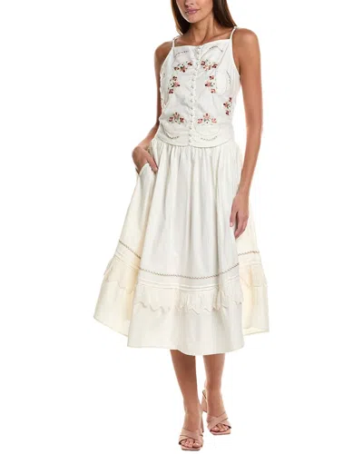 Free People 2pc Maeberrie Set In White