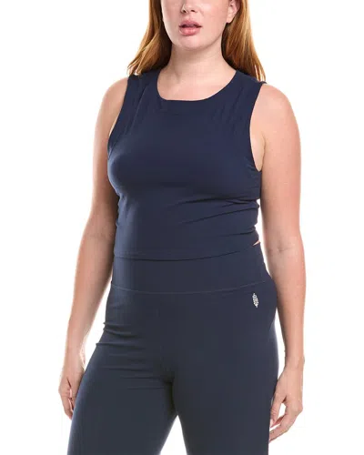 Free People 2pc Never Better Muscle Top & Pant Set In Blue