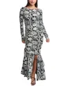 Free People Wrenli Floral Top & Maxi Skirt Set In Black
