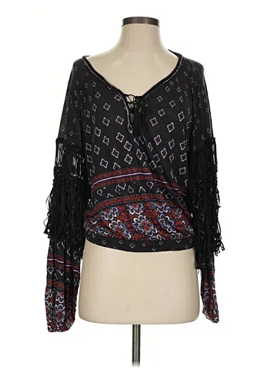 Free People 3/4 Sleeve Blouse In Multi
