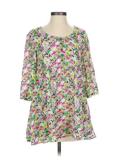 Pre-owned Free People 3/4 Sleeve Blouse In Pink