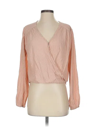 Pre-owned Free People 3/4 Sleeve Blouse In Pink