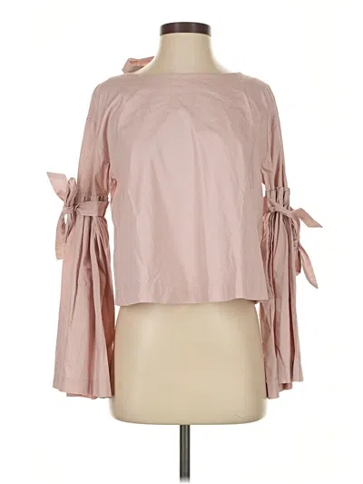 Pre-owned Free People 3/4 Sleeve Blouse In Pink