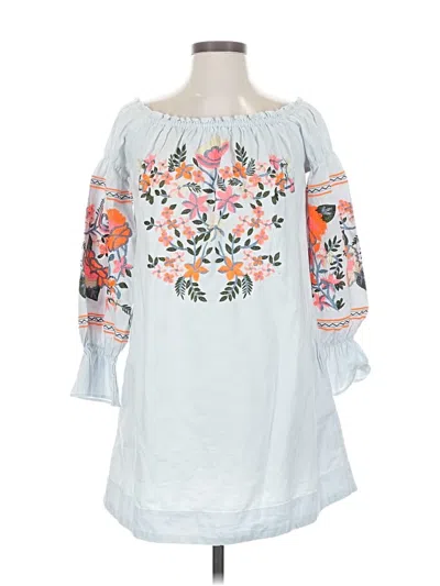 Pre-owned Free People 3/4 Sleeve Blouse In White